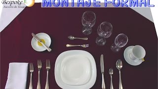 Montaje mesa formal Etiqueta para mesa [upl. by Lebezej]