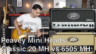 Peavey Mini Heads Series Classic 20 MH vs 6505 MH  Amp demo [upl. by Namqul]