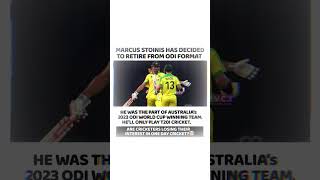 Marcus Stoinis retires from ODI cricket shorts [upl. by Weinhardt]