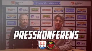 Presskonferens Timrå IK  Luleå Hockey [upl. by Elsinore]