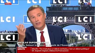 quotMacron est dangereuxquot  Nicolas DupontAignan [upl. by Enelear]