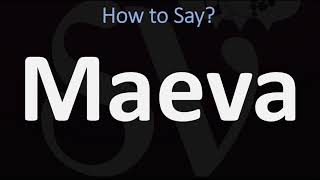 How to Pronounce Maeva FRENCH [upl. by Lindie139]