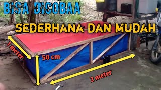 Cara memasang kolam terpalhow to make a tarpaulin pool [upl. by Elleiad911]