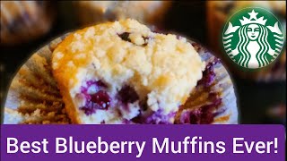 COPYCAT Starbucks Blueberry Muffin [upl. by Twelve498]