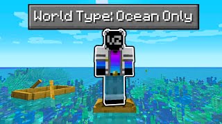 Can You Beat Minecraft in a World thats ONLY Ocean [upl. by Leunamnauj]