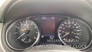 Adjusting the clock in the Nissan Qashqai  Know Your Nissan with Woodchester Nissan [upl. by Leila935]