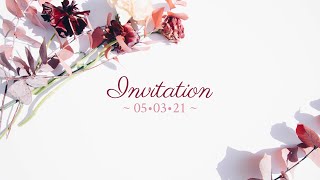 Wedding Invitation Video Template Editable [upl. by Inobe]