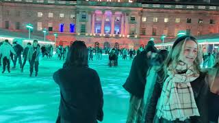 Somerset House  Christmas Ice Staking  London [upl. by Dennett]