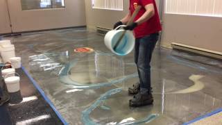 How to Do Amazing Metallic Epoxy Floor [upl. by Ysnat]