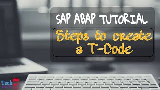 How to create a Custom TCode  SE93  SAP ABAP Tutorials [upl. by Werd]