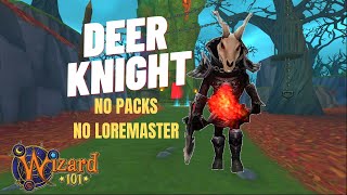 Wizard101 FREE and EASY DEER KNIGHT SPELL [upl. by Aplihs]