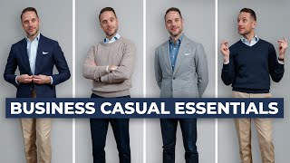 The ULTIMATE Business Casual Capsule Wardrobe  15 Menswear Wardrobe Essentials [upl. by Anaidirib]