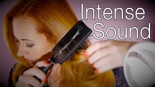 Intensely Relaxing Hair Brushing  Mic ON the Brush ASMR Experiment [upl. by Strage]