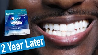 Crest 3D Whitestrips 2 Years Later How to Whiten Teeth EASY [upl. by Einegue421]