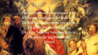 Catholic Prayers  Anima Christi Latin [upl. by Riki888]