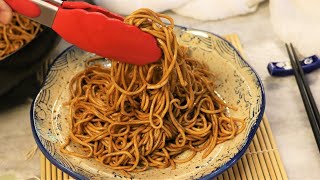 BETTER THAN TAKEOUT  Lo Mein Noodles Recipe [upl. by Karel]