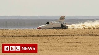 The Bloodhound supercar aiming to break the land speed record  BBC News [upl. by Eliza674]