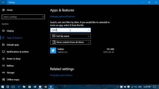 Windows 10 settings apps and features look and options [upl. by Ttezil]