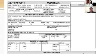 Llenado de pedimentos aduaneros [upl. by Fontes]