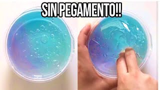 HAZ SLIME CON 1 INGREDIENTE💦 Probando Recetas SIN Pegamento [upl. by Peyton]