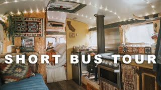 Short Bus Conversion Build with Bathroom gypsyfrenchie [upl. by Tiebout182]