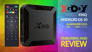 Xgody X96Q Android 10 Under 40  Unboxing and Review [upl. by Michaeu]