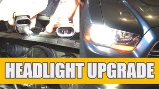 How to Replace  Install 201114 Dodge Charger Headlights  Low Beam [upl. by Haman]