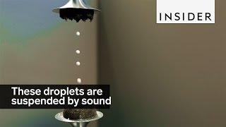 These droplets are suspended by sound [upl. by Nanor]