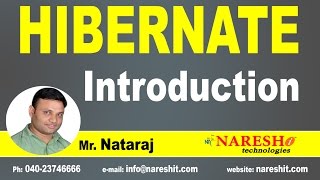 Introduction to Hibernate  Hibernate Tutorial  Mr Nataraj [upl. by Einafets]