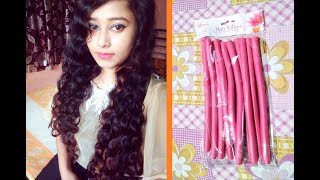 How To Curl Your Hair Using Bendy Rollers At Home [upl. by Gent668]