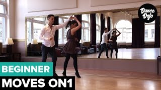 Salsa Turns and Spins for Beginners On1  5 Basic Right Turns  TheDanceDojocom [upl. by Quartas520]