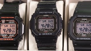 Casio GShock Square Variety with GWM5610 GW5000 and GWS5600 [upl. by Enytnoel]