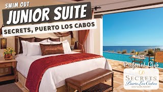 Junior Suite Swim Out Ocean Front  Secrets Puerto Los Cabos  Walkthrough Room Tour amp Review 4K [upl. by Mima89]