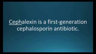 How to pronounce cephalexin Keflex Memorizing Pharmacology Flashcard [upl. by Nodnil]