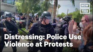 Police Across the US Unleash Violence on Peaceful Protesters  NowThis [upl. by Eirroc]