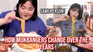 how mukbangers CHANGE over the years [upl. by Ybrik]