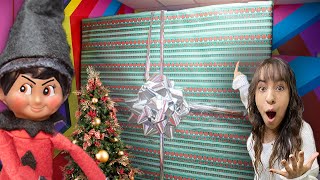 GIANT Christmas Present Whats inside Bad Elf On The Shelf [upl. by Suryt]