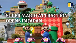 Super Mario theme park opens in Japan’s Universal Studios [upl. by Adley]