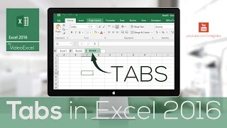 VideoExcel  All about TABS in Excel 2016 Tabs 101 [upl. by Dela]