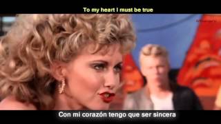 Grease  Youre the one that I want Lyrics y Subtitulos en Español [upl. by Sinai]