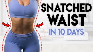 SNATCHED WAIST amp ABS in 10 Days  5 minute Home Workout [upl. by Stanhope]