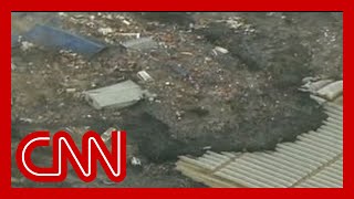 Watch a massive tsunami engulf entire towns in Japan 2011 [upl. by Portland]