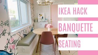 DIY Banquette Seating Ikea Hack [upl. by Irvine]